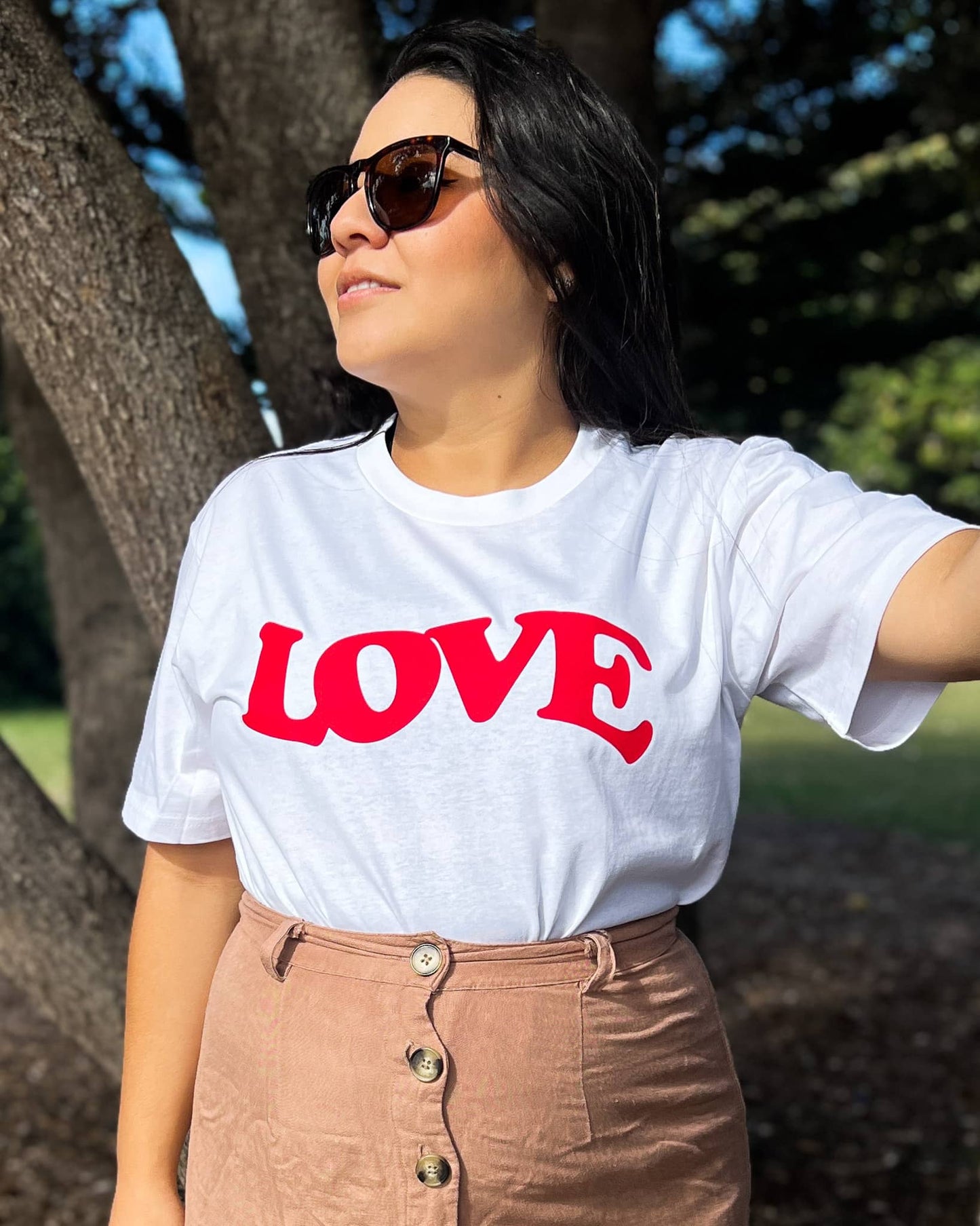 Christian white t-shirt, God is love for mother's day Unisex white t-shirt God is Good_Christian clothing australia