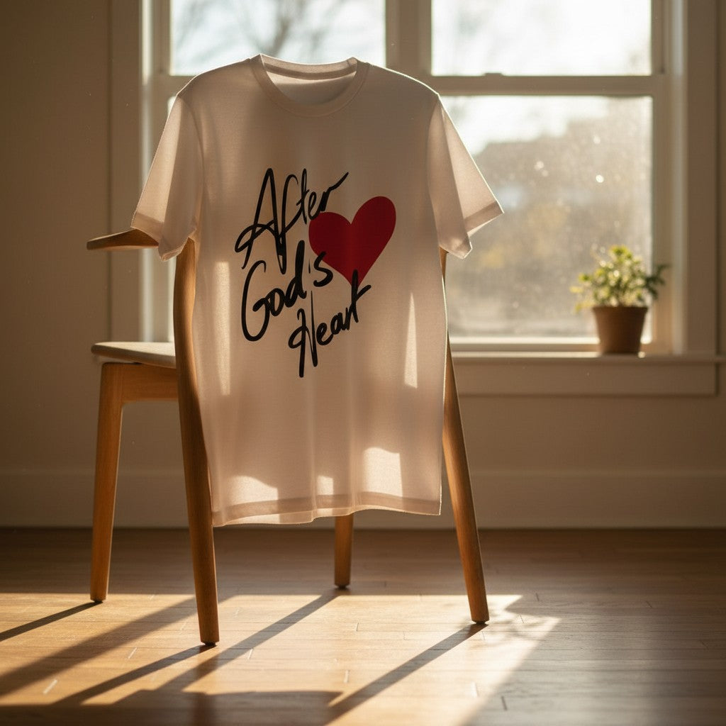 After God's Heart White Tee
