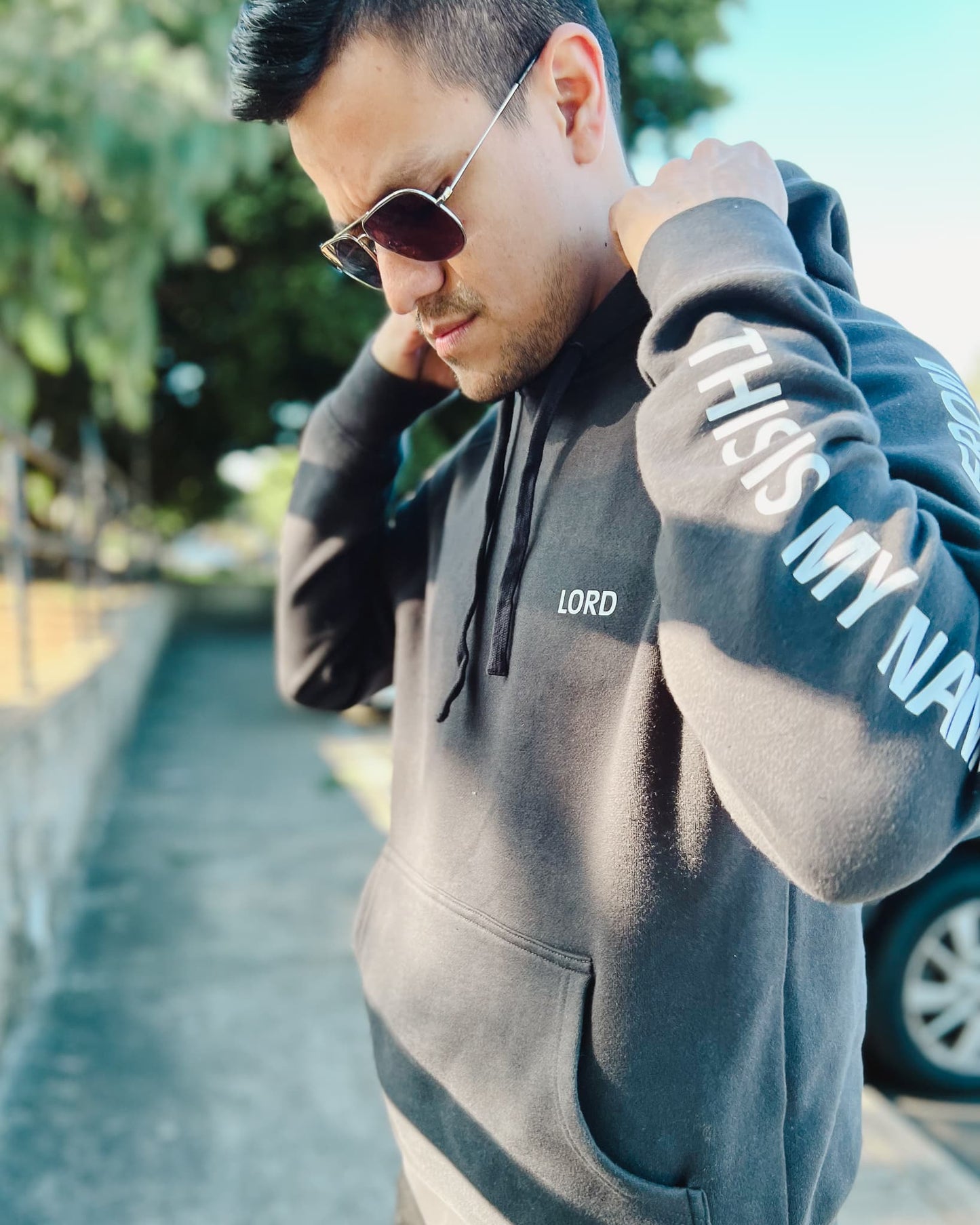 YAHWEH Hoodie - Charcoal