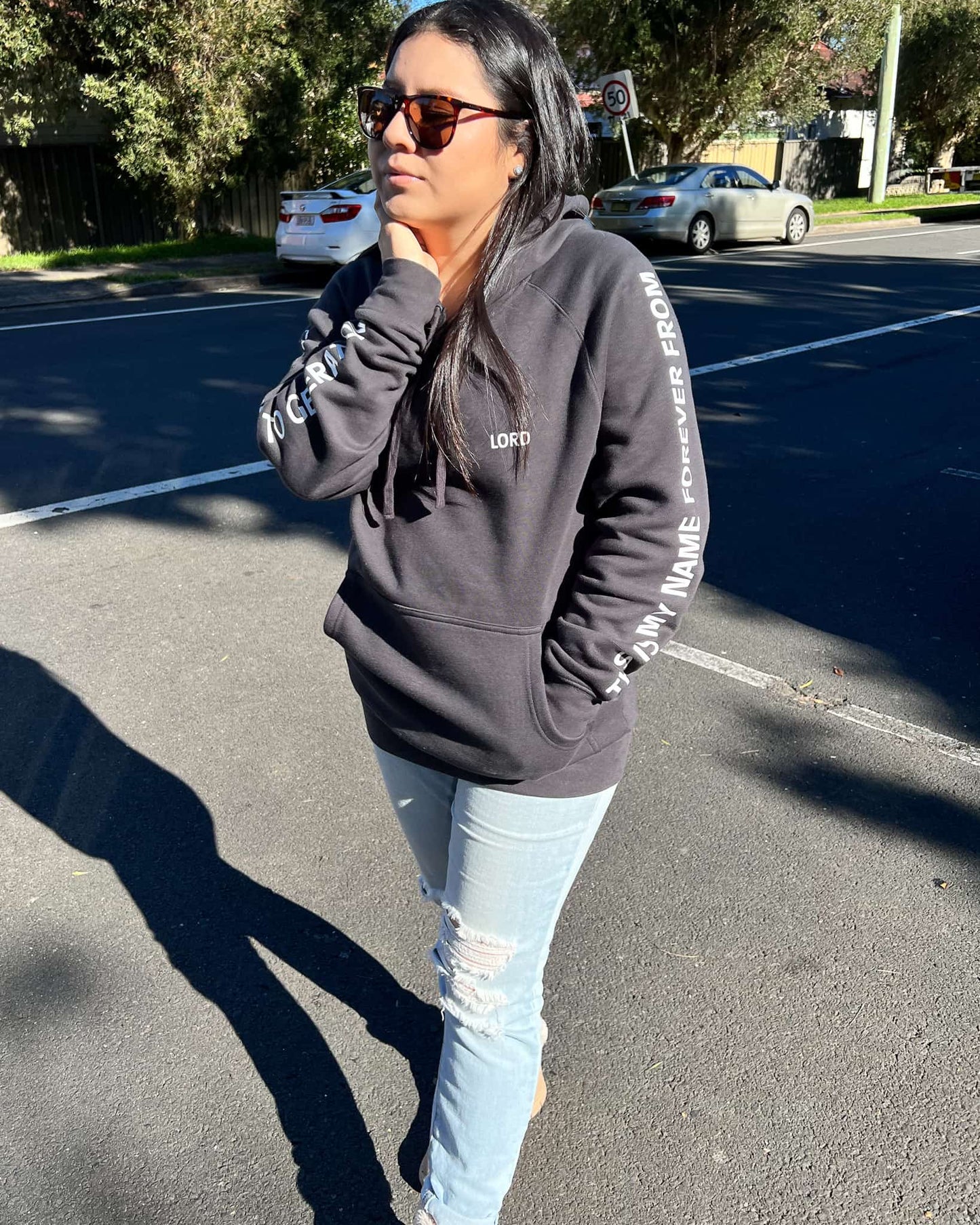 YAHWEH Hoodie - Charcoal