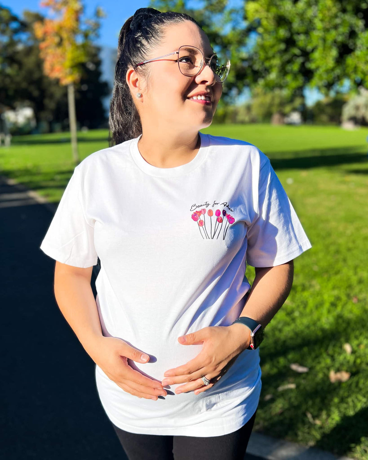 Christian White T-Shirt beauty for Ashes - Mum