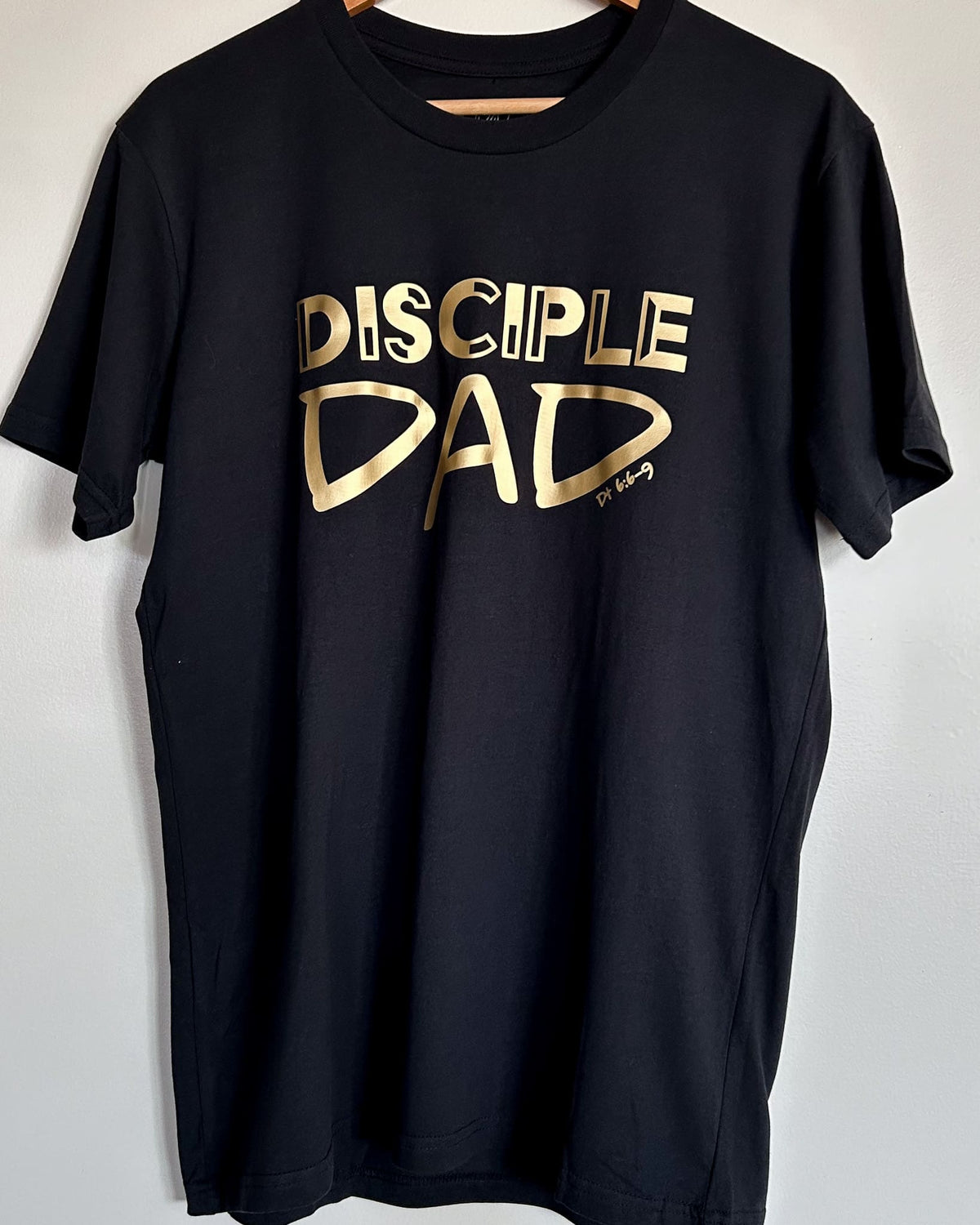 Black and Gold Disciple Dad Tee