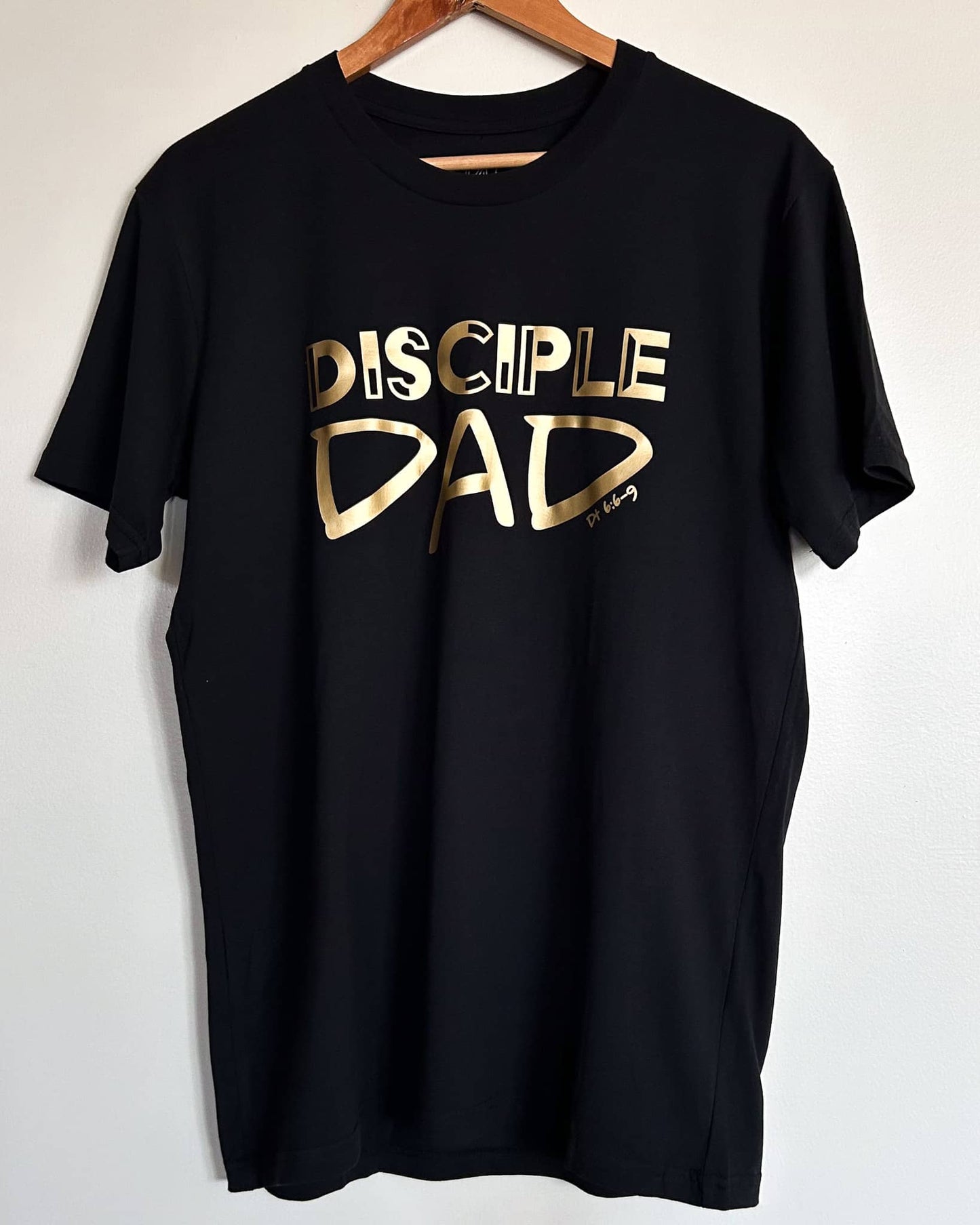 Black and Gold Disciple Dad Tee