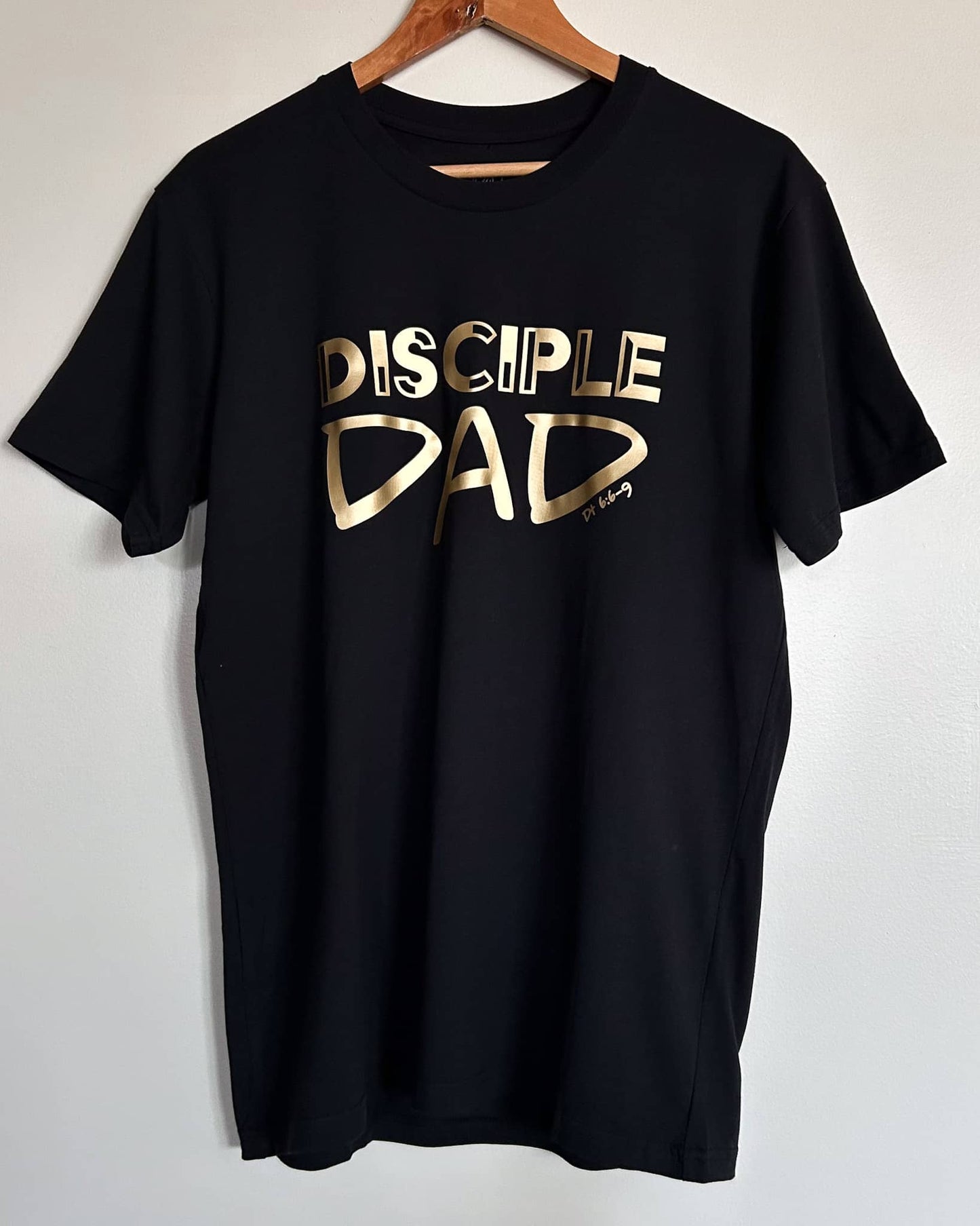 Black and Gold Disciple Dad Tee