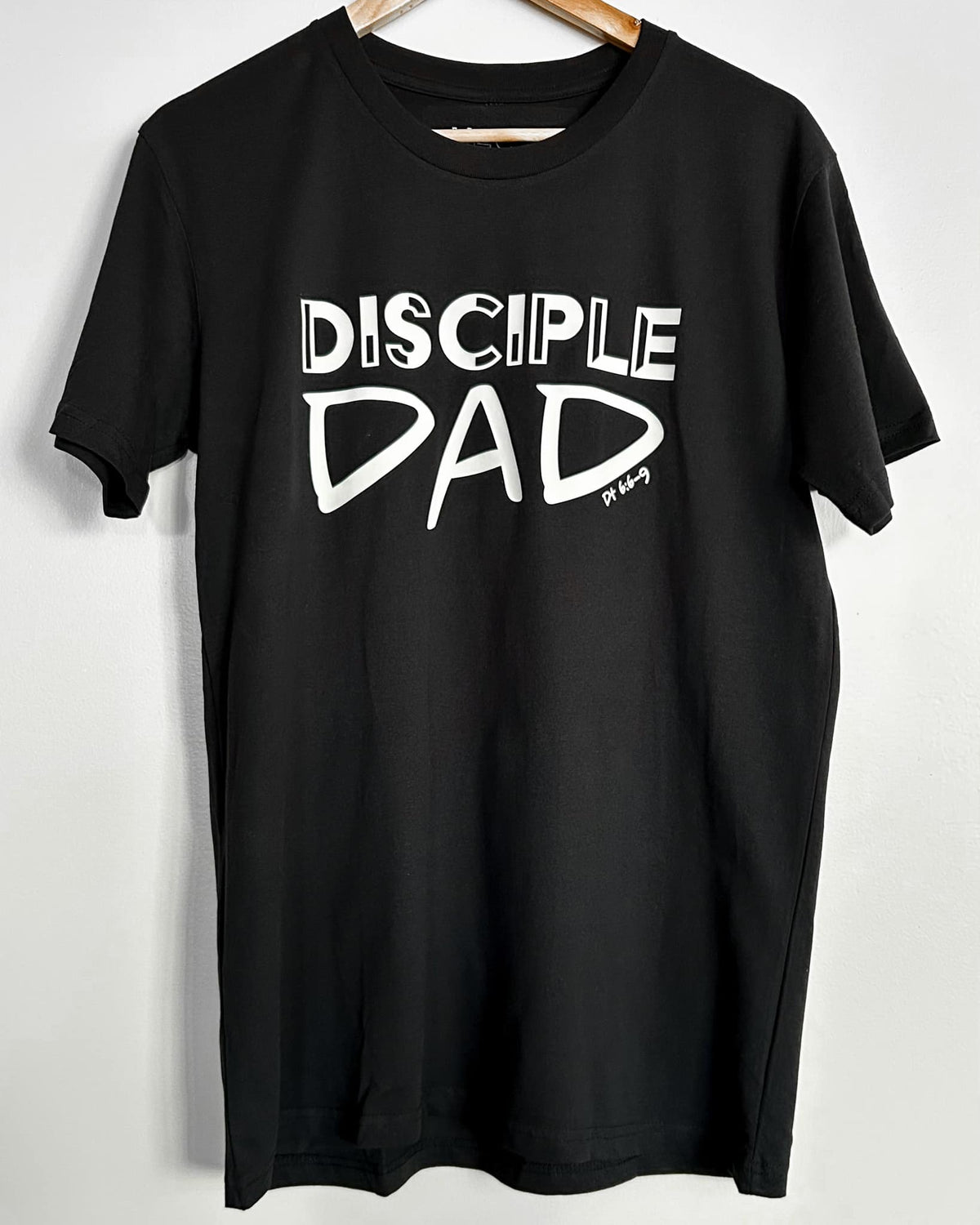 Black and White Disciple Dad Tee