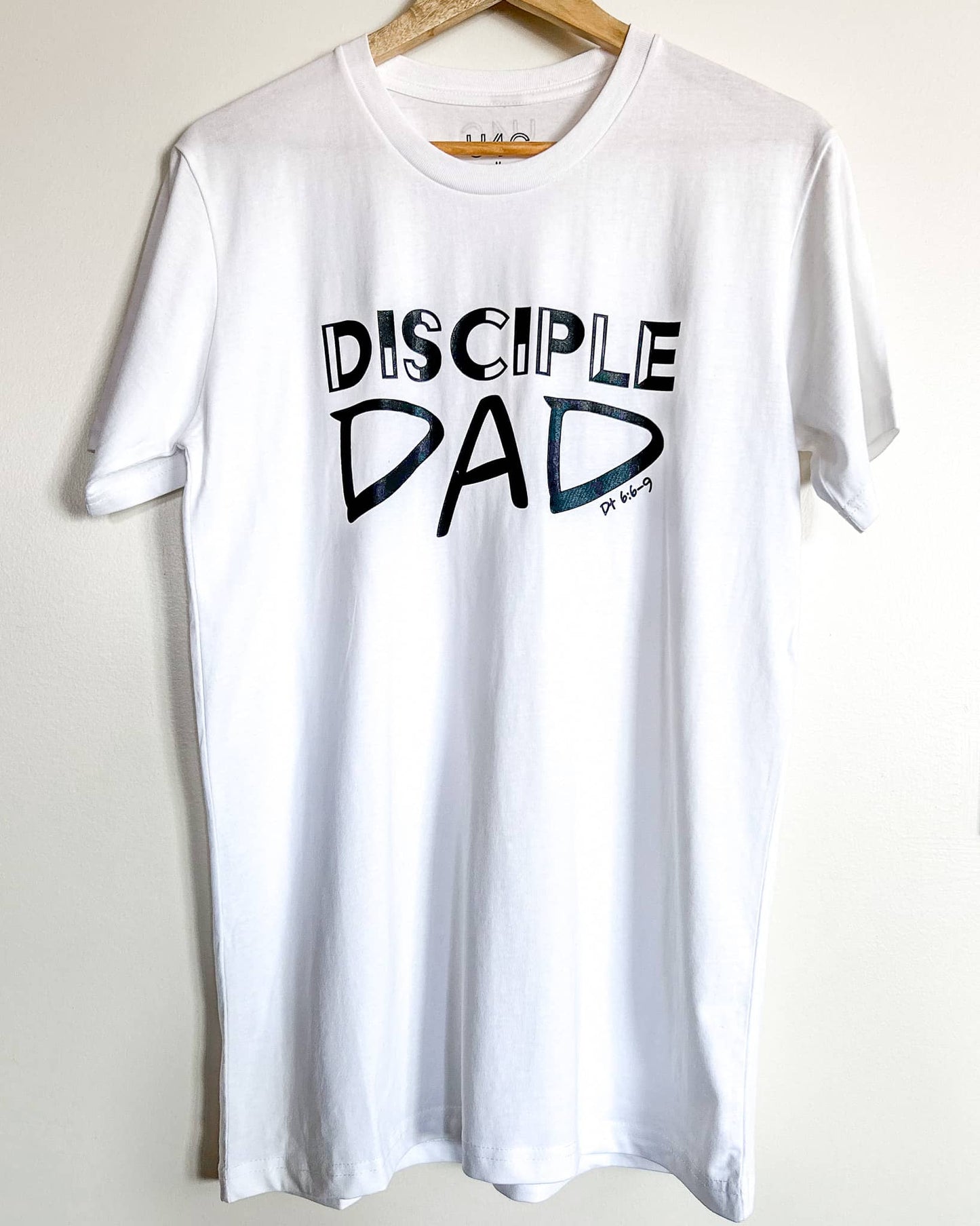 White and Black Disciple Dad Tee