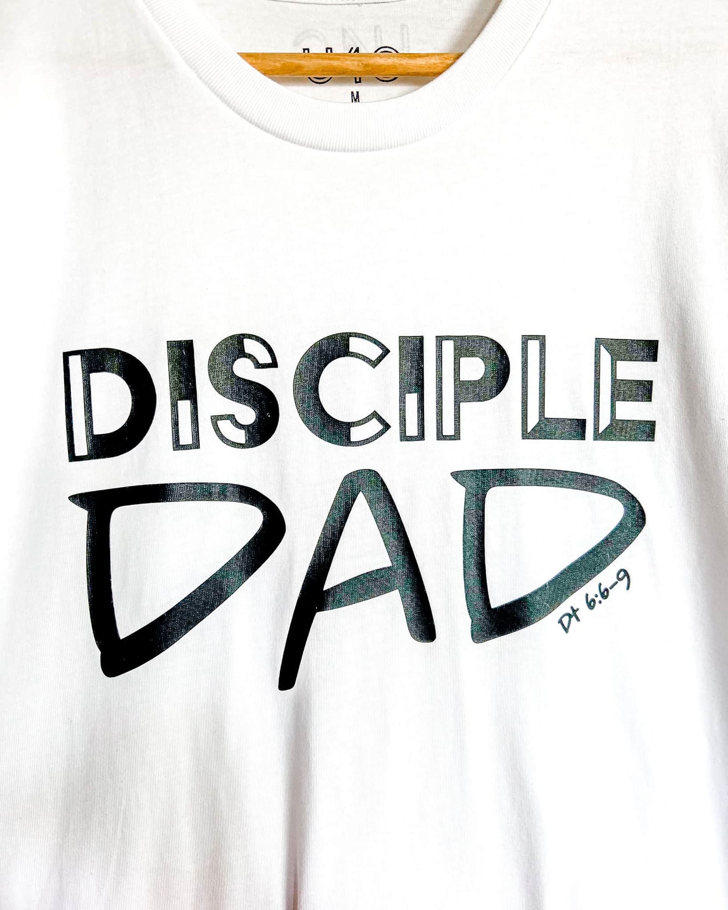 White and Black Disciple Dad Tee