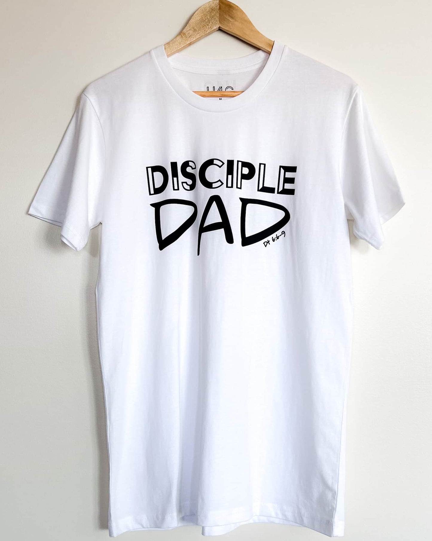 White and Black Disciple Dad Tee