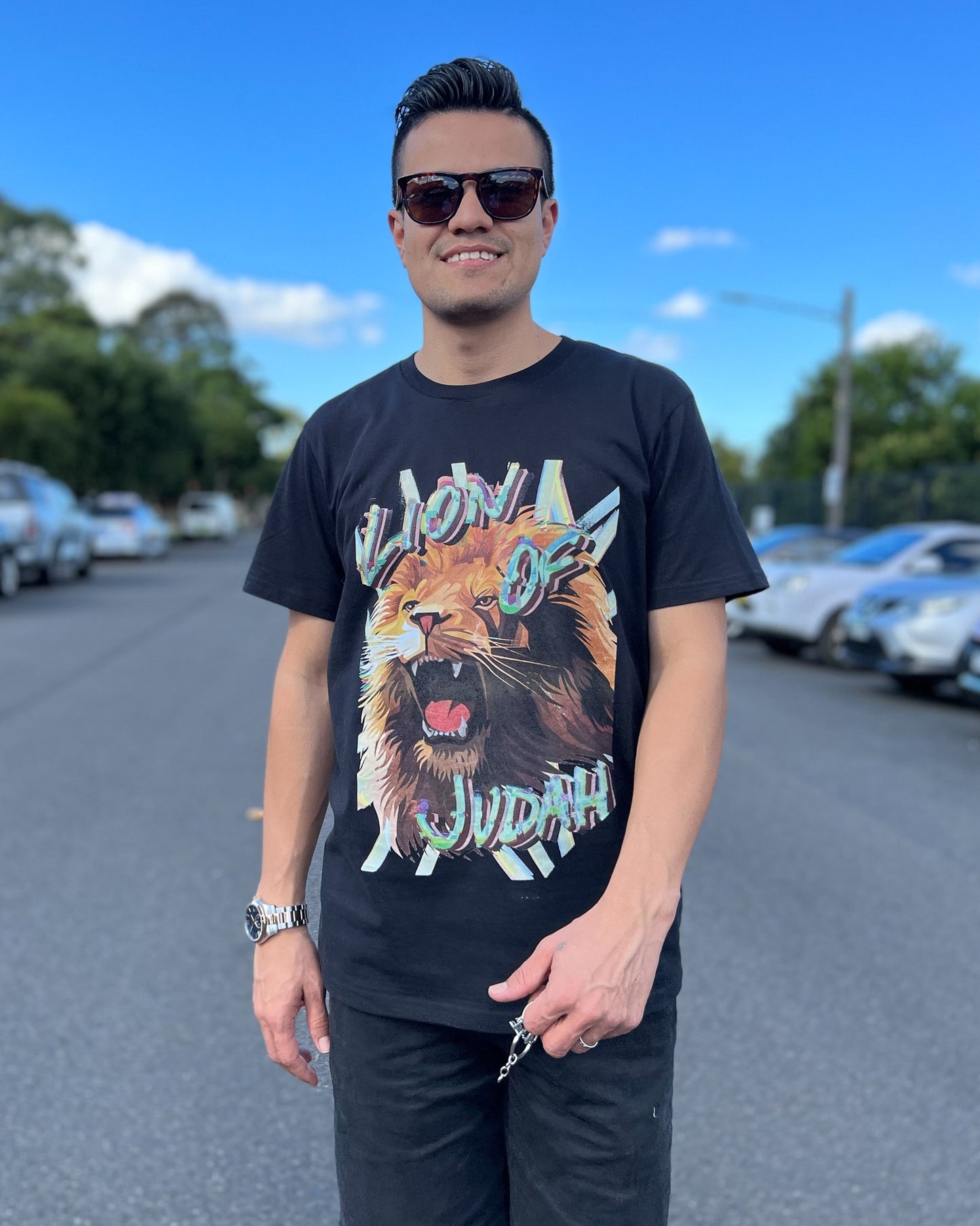 Lion of Judah Black Tee