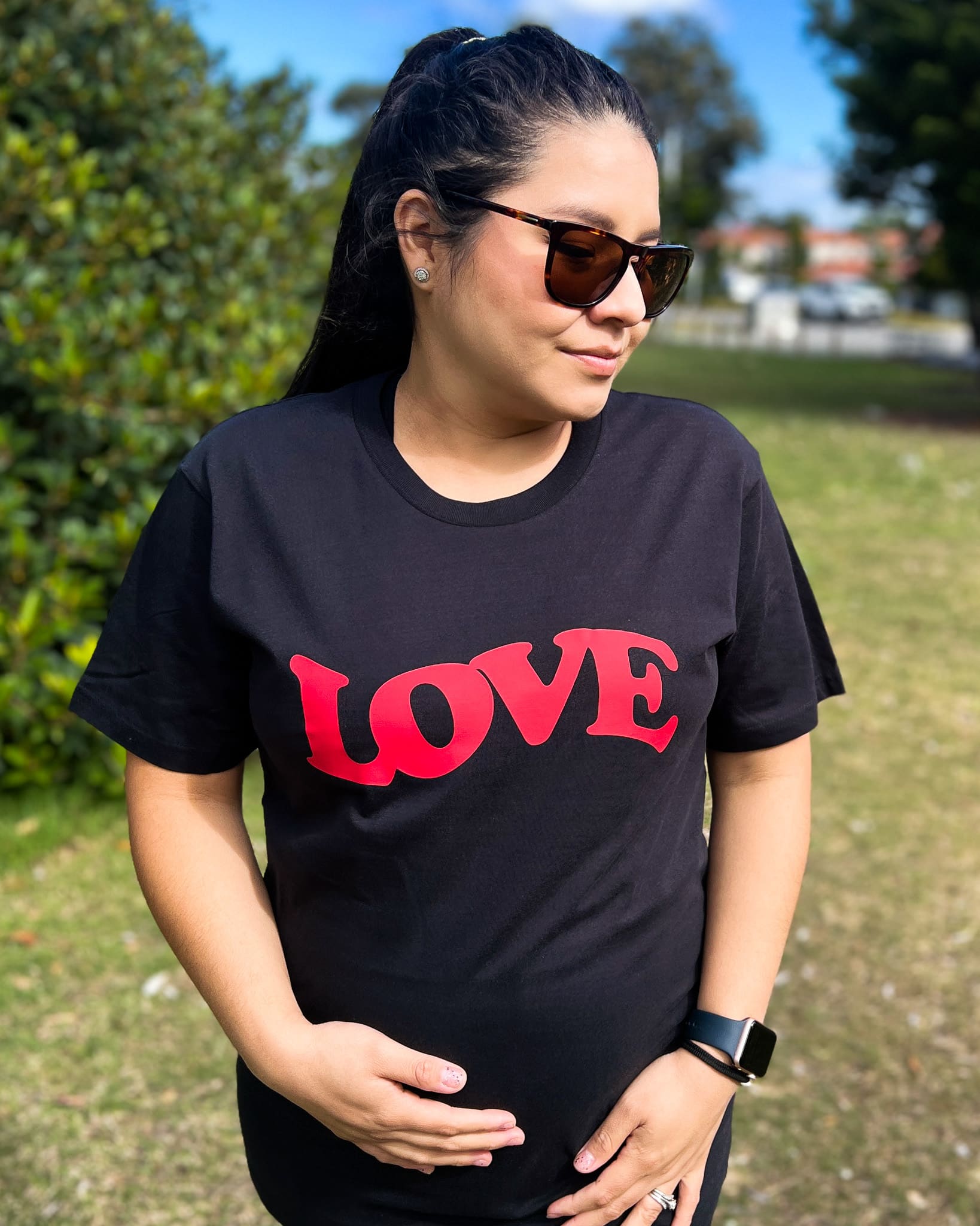 Christian black t-shirt, God is love for mother's day_ Unisex white t-shirt God is Good_Christian clothing australia