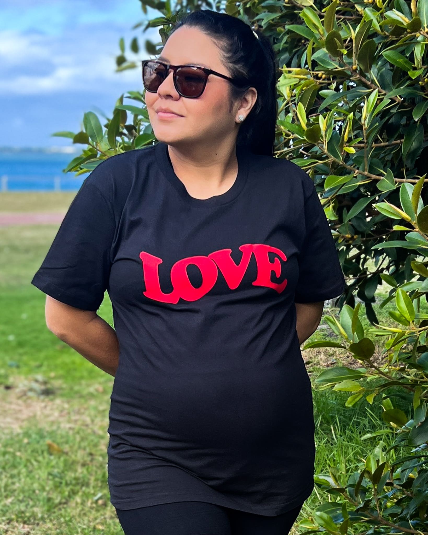 Christian black t-shirt, God is love for mother's day_ Unisex white t-shirt God is Good_Christian clothing australia