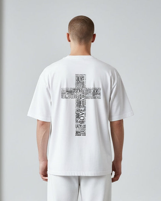 Loved at the Cross White Tee
