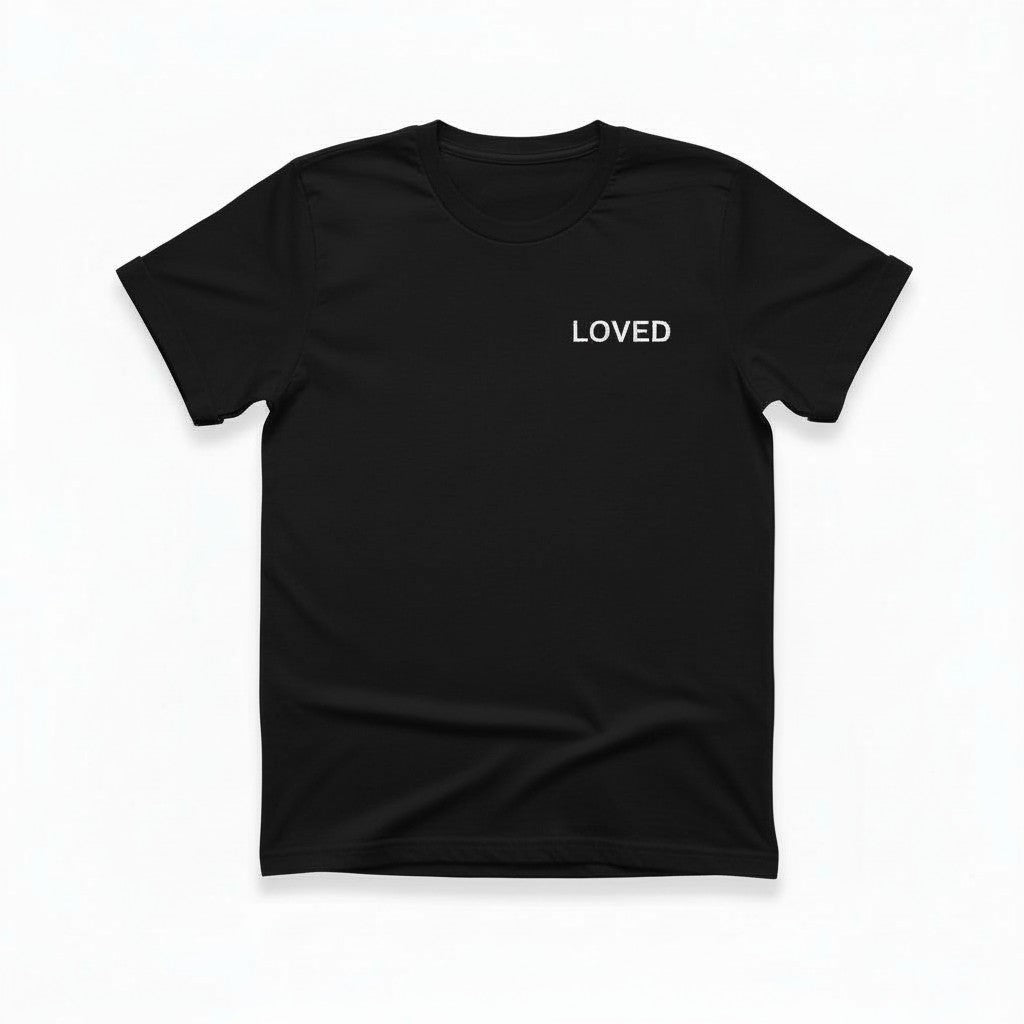 Loved Cross Black Tee