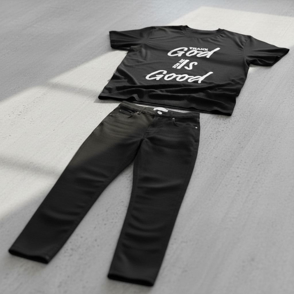 God is Good Black Tee