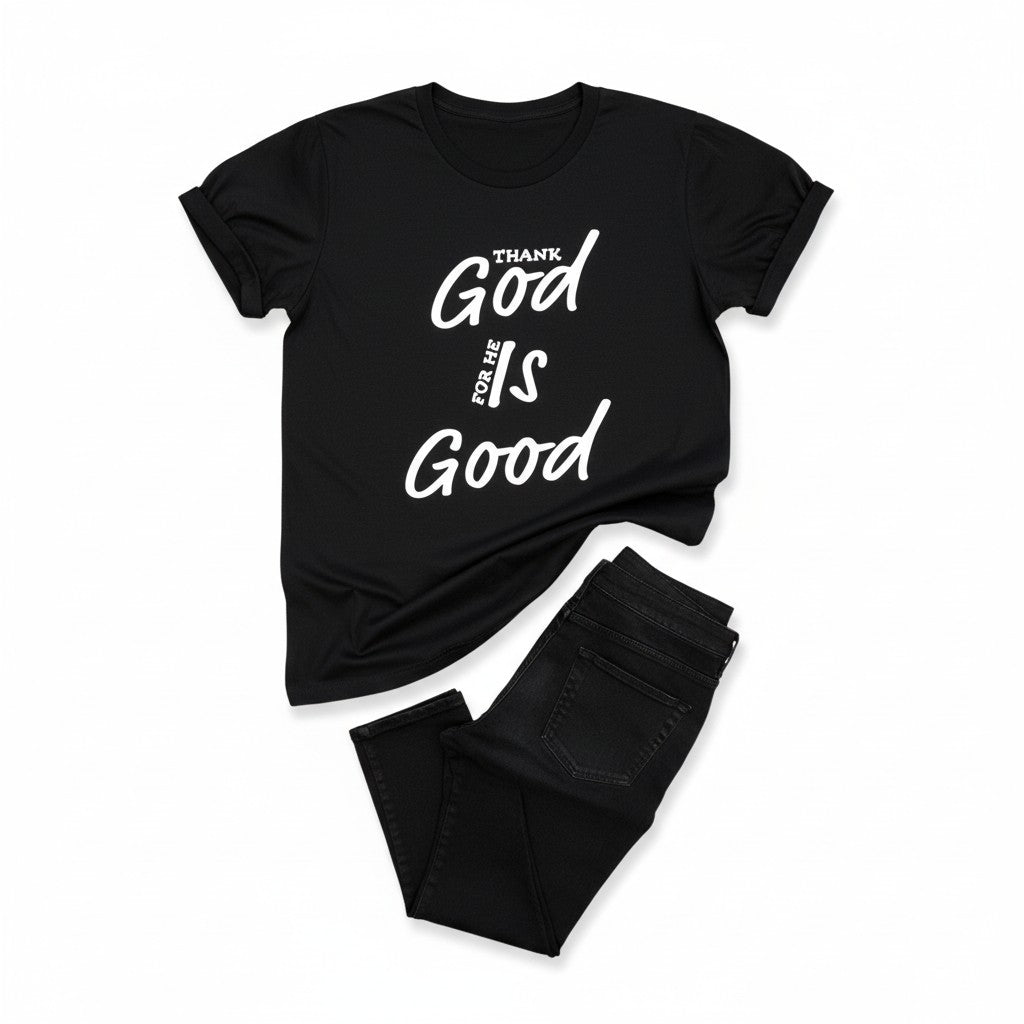 God is Good Black Tee