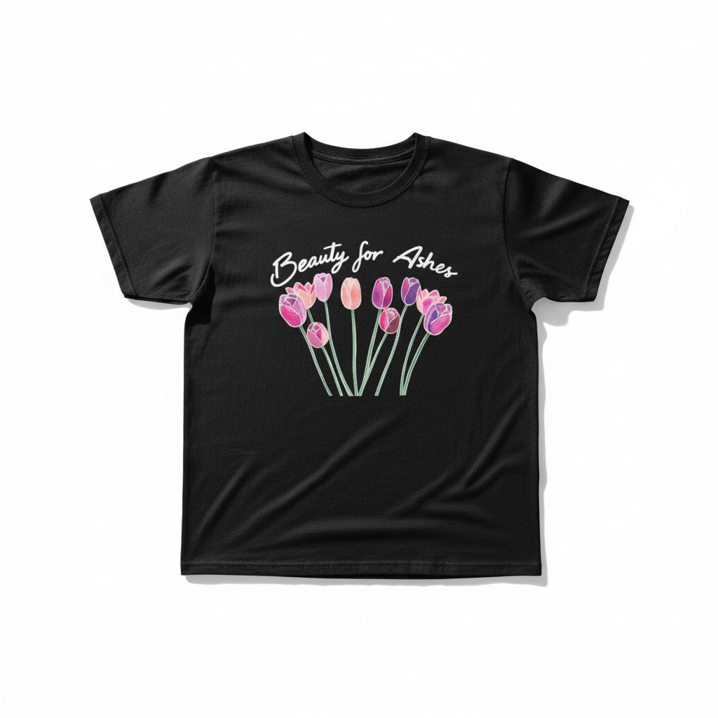 Beauty for Ashes Black Tee
