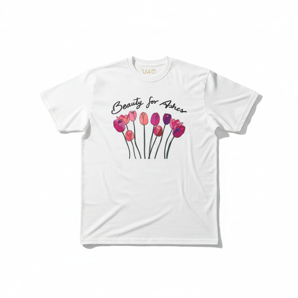 Beauty for Ashes White Tee