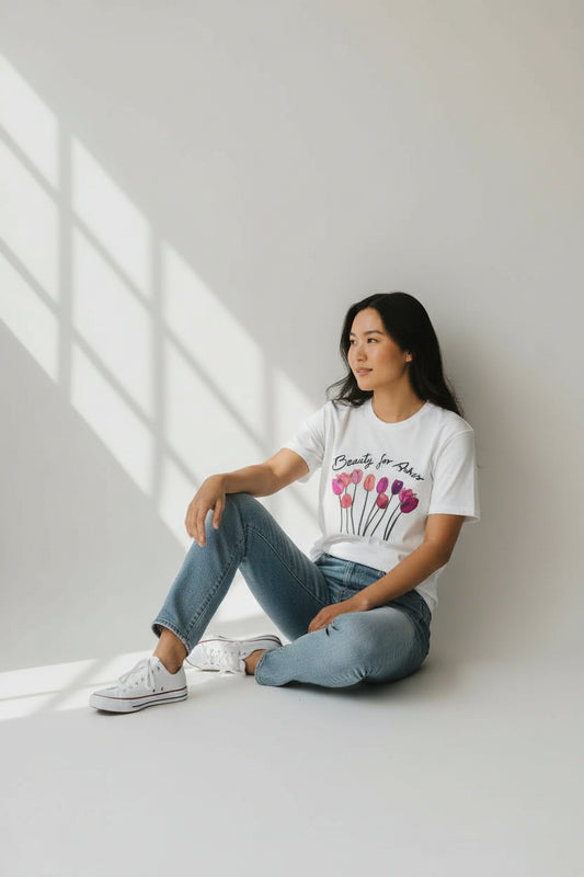 Beauty for Ashes White Tee