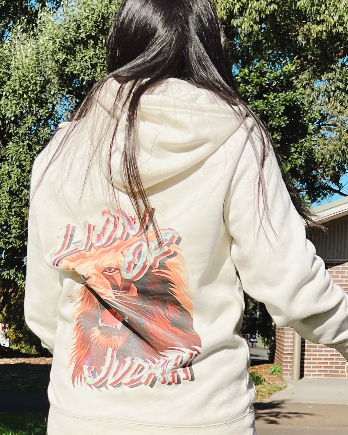 Lion of Judah Hoodie Beige
