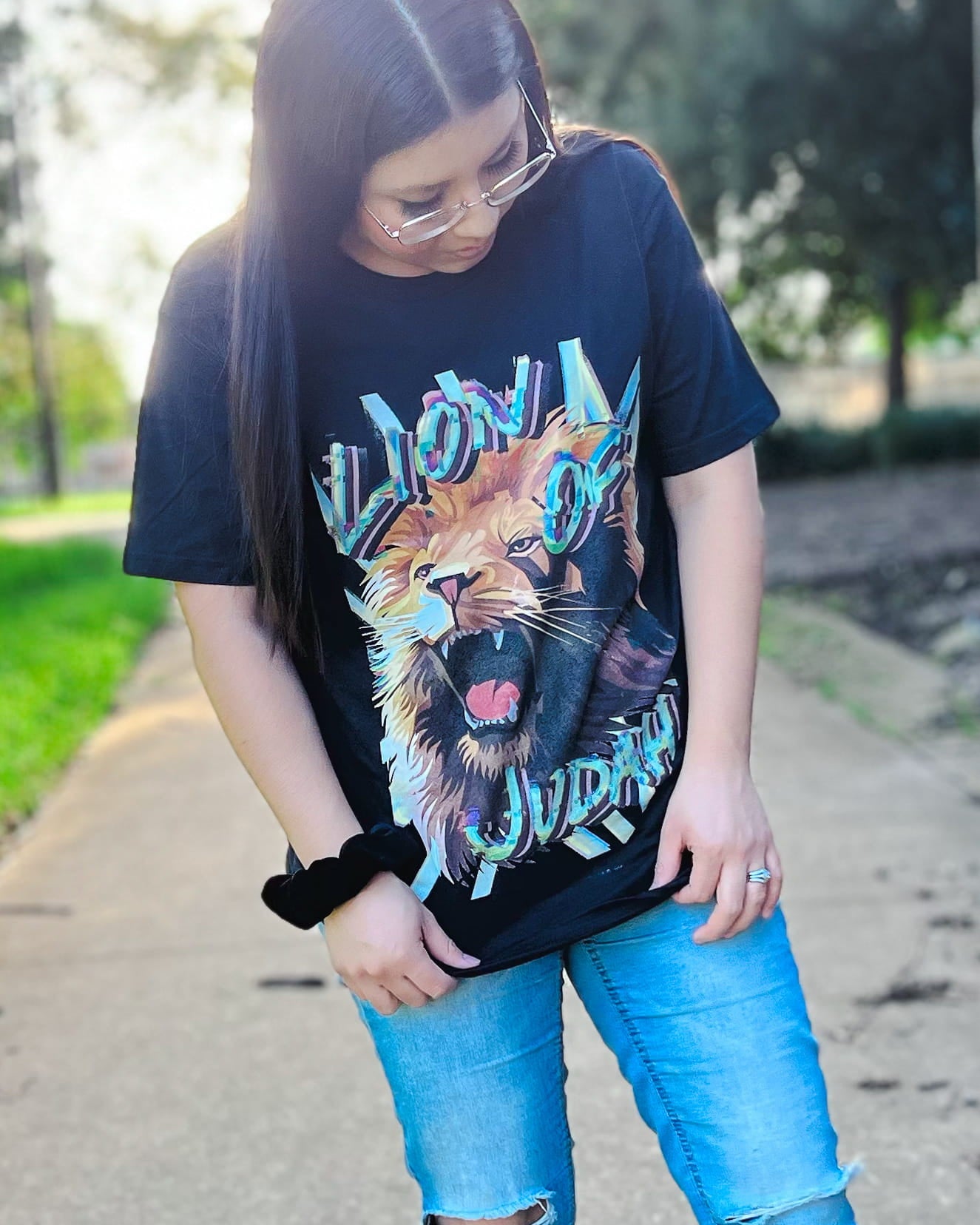 unisex lion of judah black t-shirt, christian clothing Australia