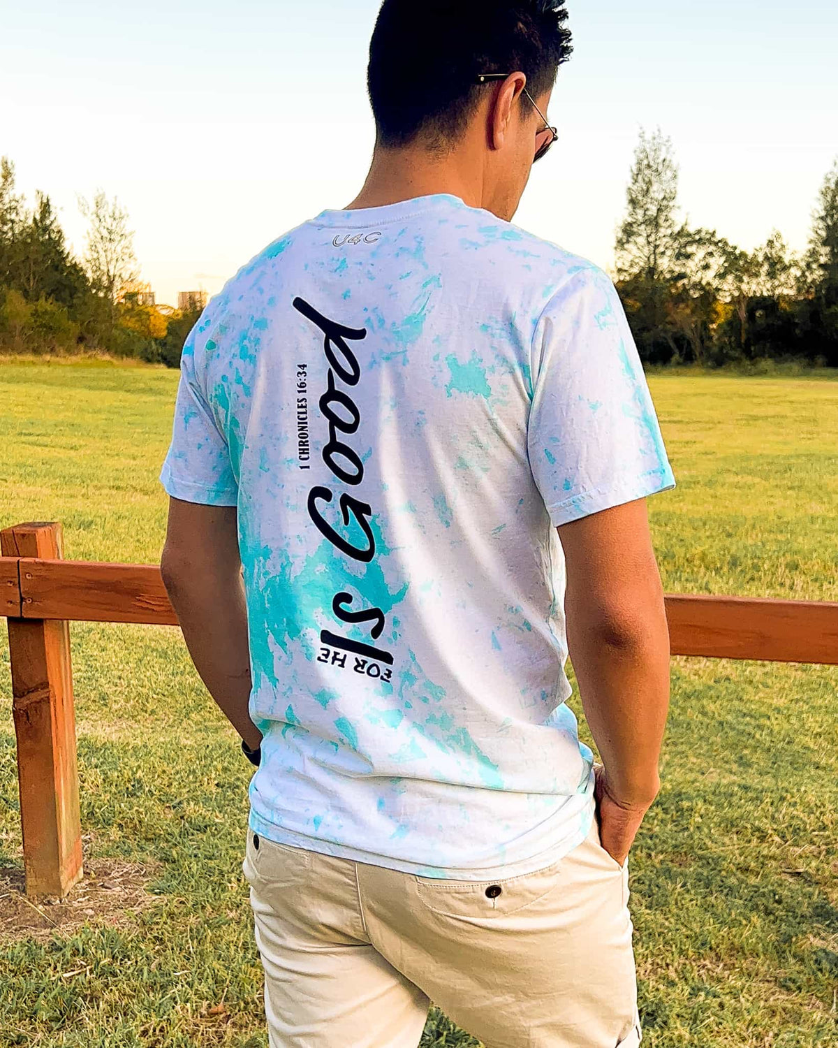 Unisex Tie dye Thank God for He is good christian apparel_Christian clothes in Australia