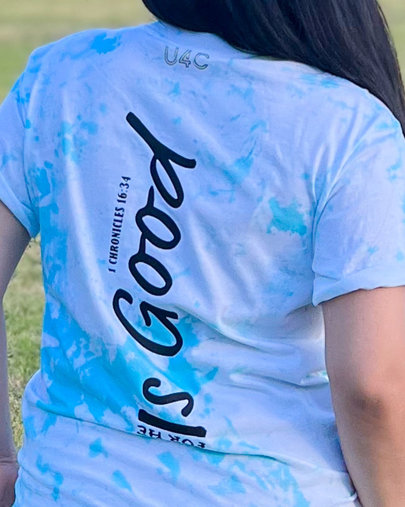 Unisex Tie dye Thank God for He is good christian apparel_Christian clothes in Australia