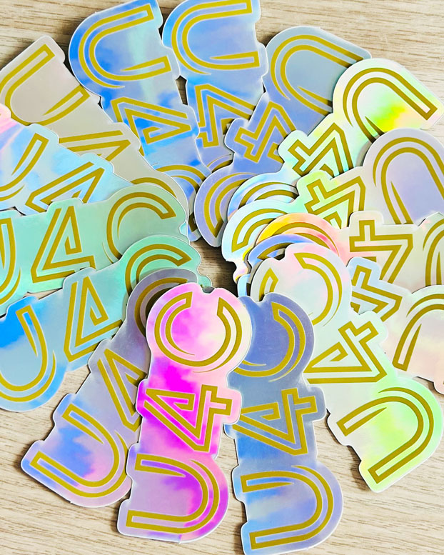 U4C Holographic Stiker