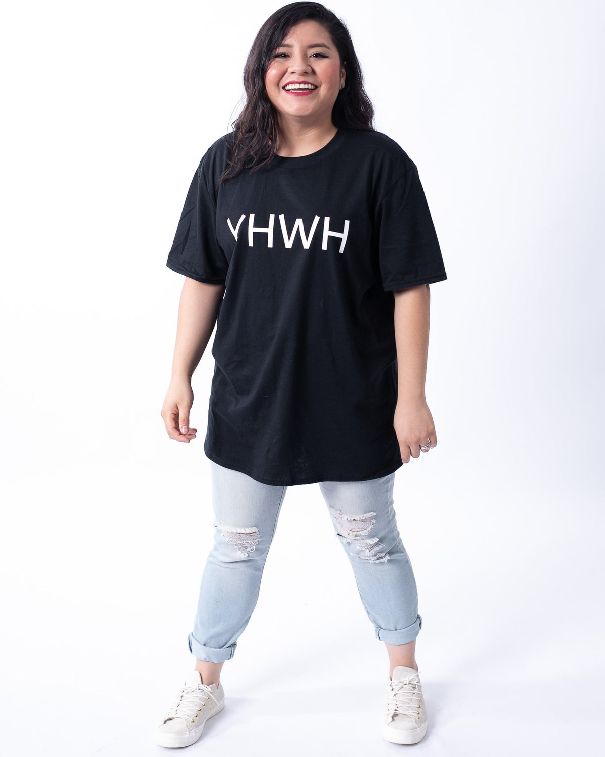 Unisex Christian black t-shirt yahweh