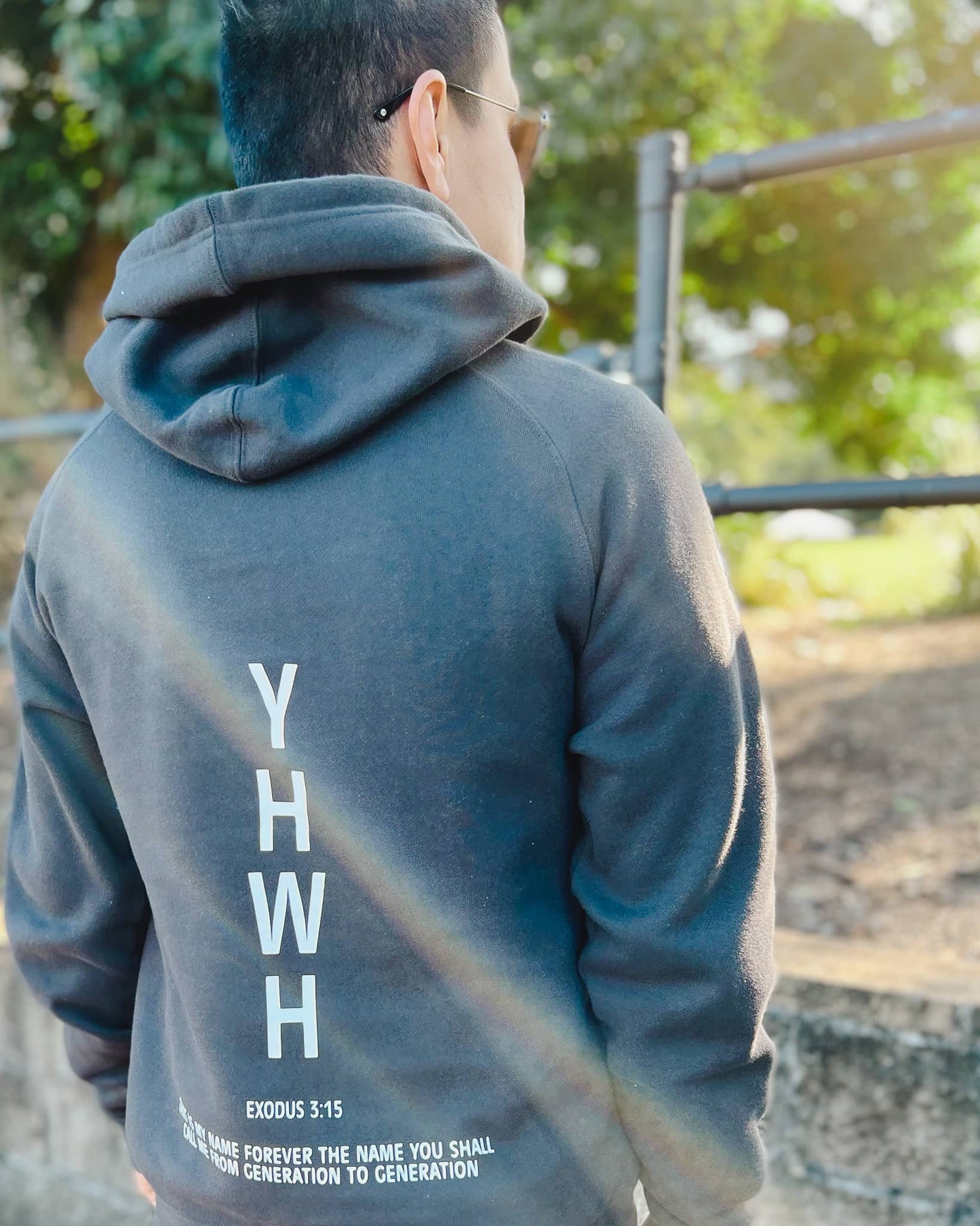 YAHWEH Hoodie -  Charcoal