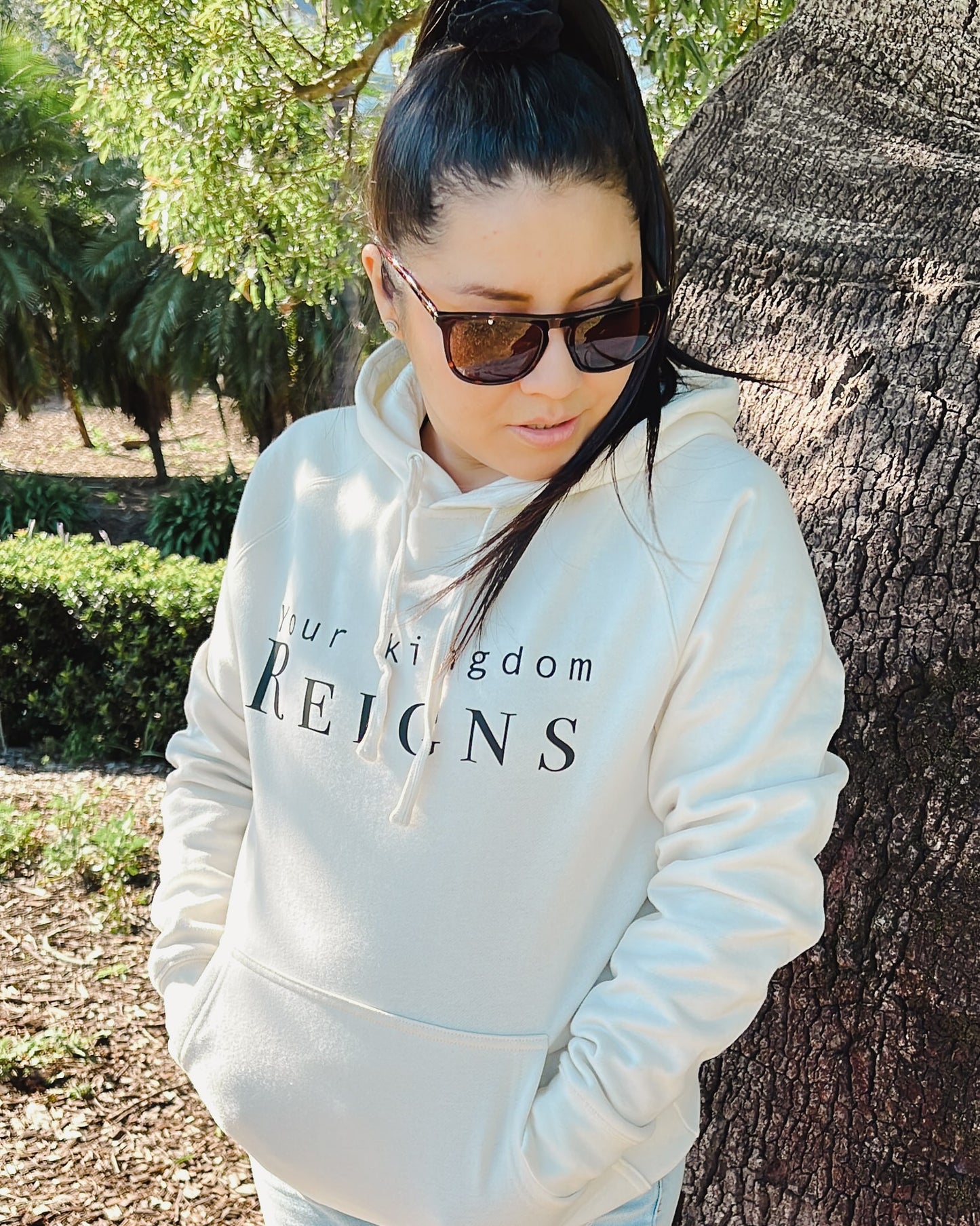 Your Kingdom Reigns Hoodie - Beige