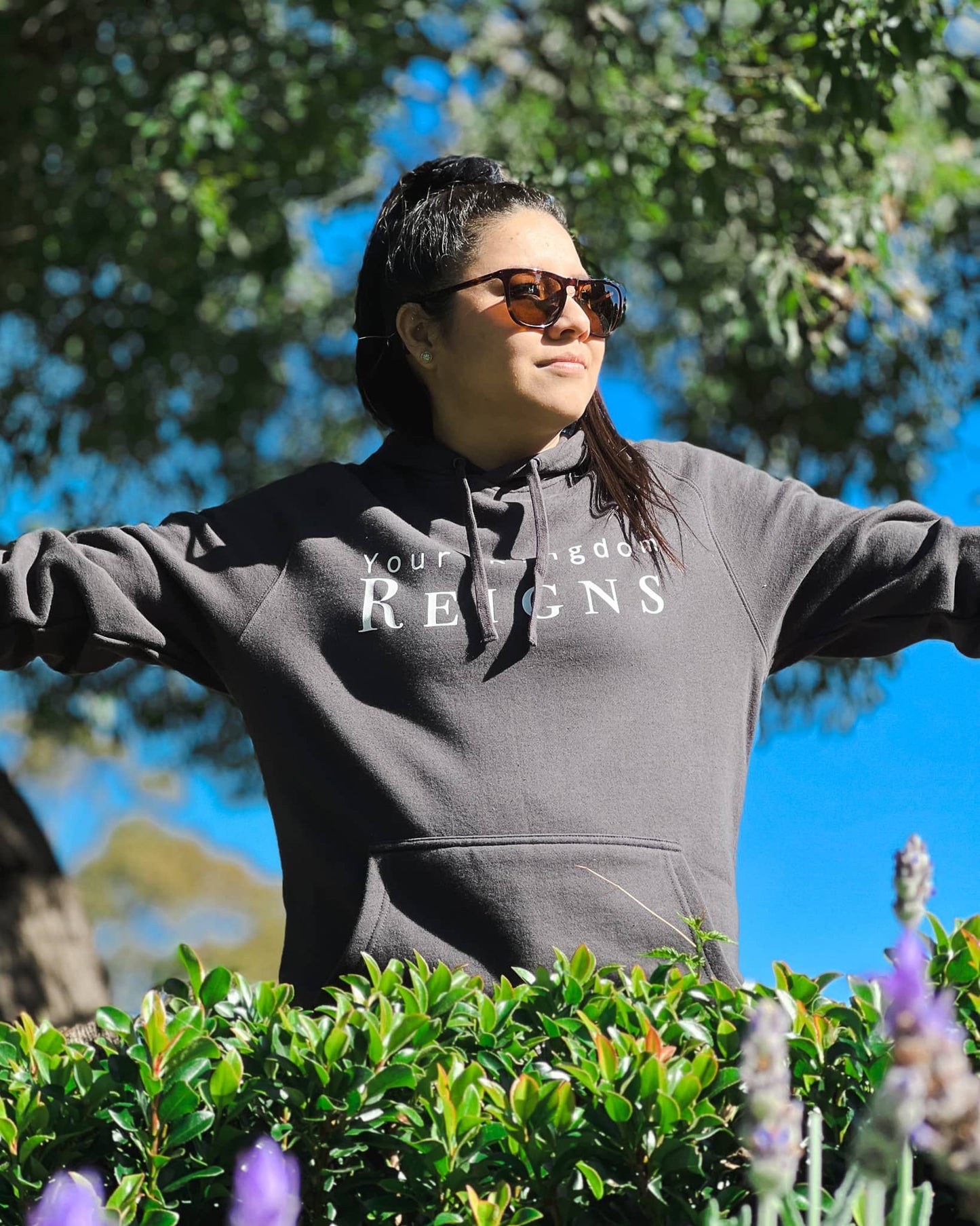 Your Kingdom Reigns Hoodie -  Charcoal